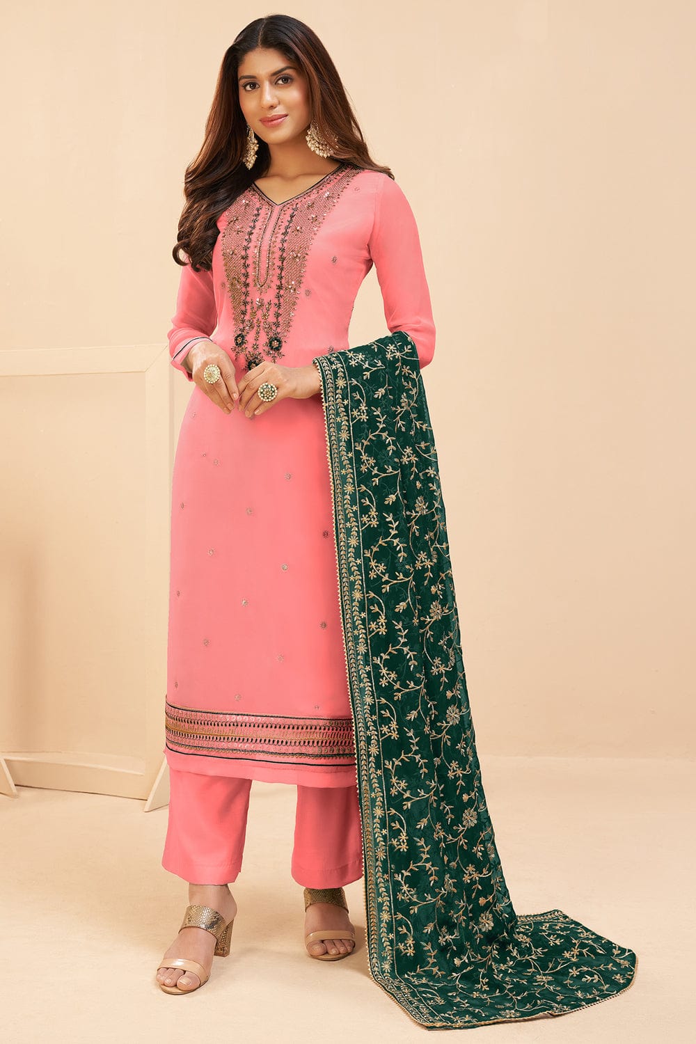 Top 10 Colour Combination For Punjabi Suit || Plain Salwar Suits Ideas -  YouTube
